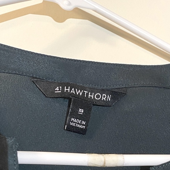 XS 3/4 sleeves women's top-dark green - Picture 3 of 4